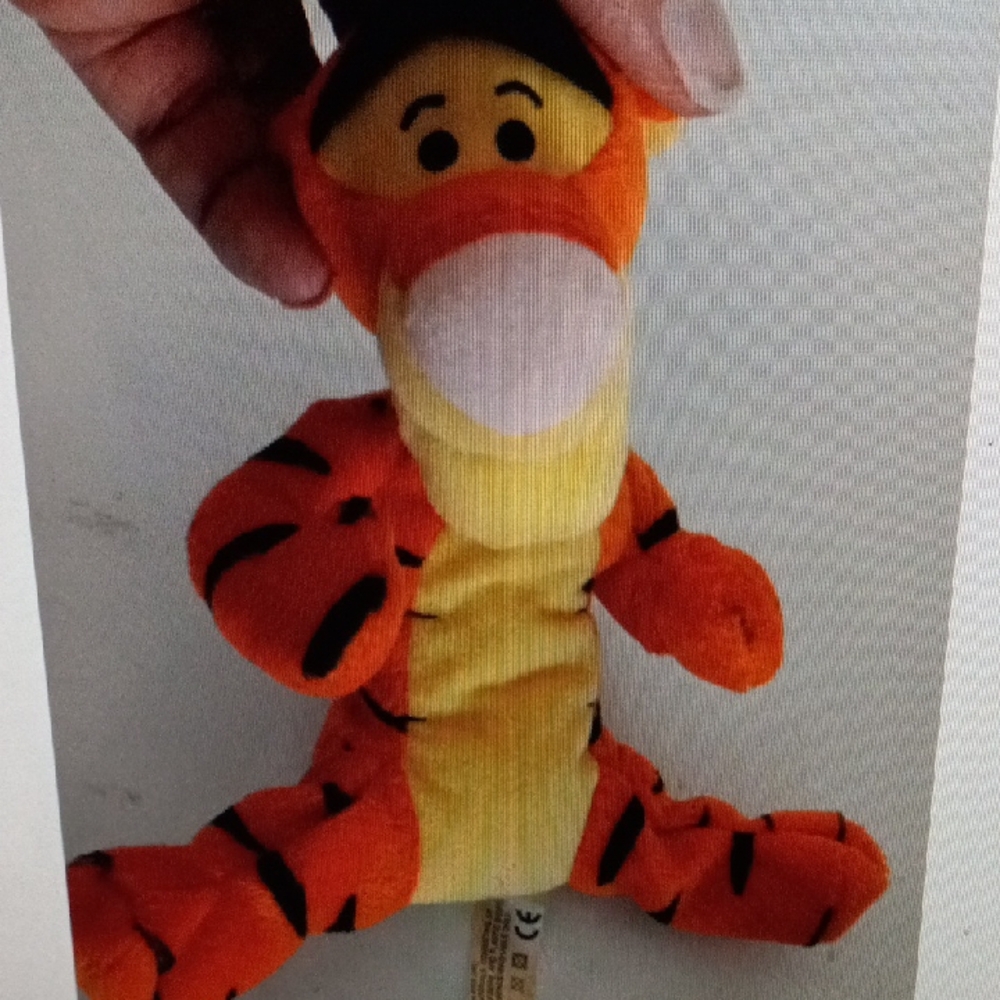 8" Mattel Plush Tigger Toy - Orange and Yellow